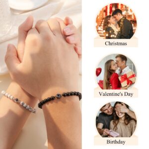 Tarsus Valentines Day Gifts for Him Boyfriend Husband, Couples Gift Ideas, Matching Bracelets for Couples I Love You Gift for Him Her Boyfriend Girlfriend BF GF Christmas Anniversary Jewelry