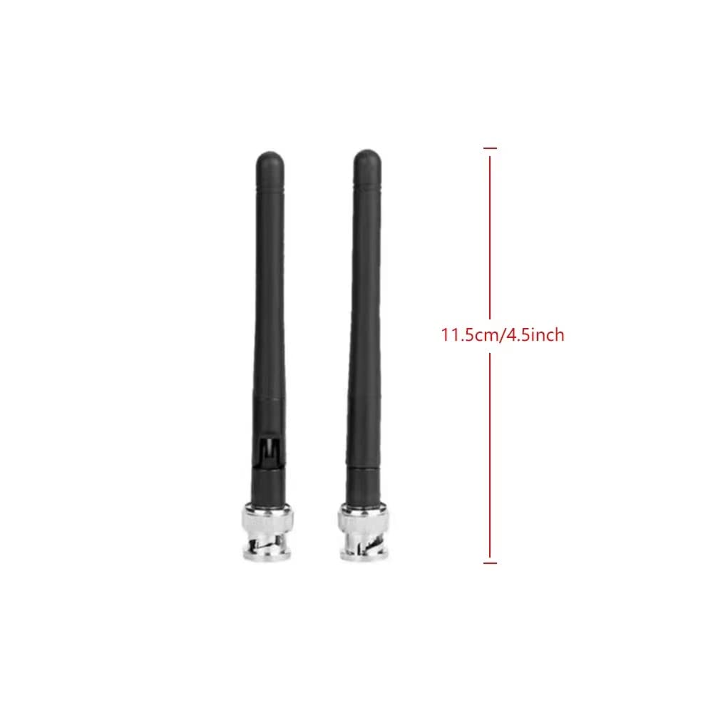 UHF BNC Male Replacement Antenna（2-Pack） for Sennheiser EW100 EW300 EW500 G3 SKM100 Wireless Microphone Mic Receiver,Slinkdsco