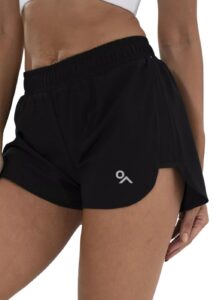 gymco | women's short stormbreaker - sports shorts with sweat technology, shorts for training. black/black