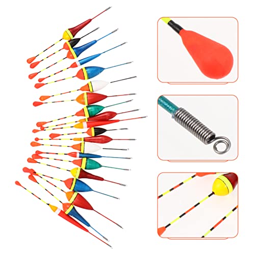 GAFOKI Accessories Remind Gear Angling Crappie Walleyes Oval Pattern Buoy Tackle Line Trout Tackles Outdoor Foam Bass for Floats Bite Tool Bobbers and Fish Balsa Fishing Mixed Stick