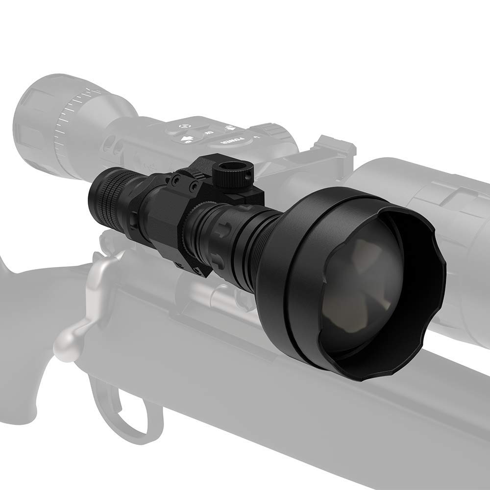 ATN X-Sight LTV 5-15x Day Night Hunting Rifle Scope, Black & IR850 Supernova Infrared Illuminator for hunting, law enforcement,Military use, includes IR Illuminator, Easy rail mounting system