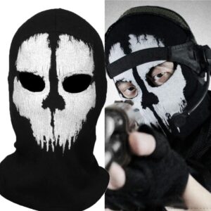 Balaclava Skull Ghost Mask Ski Mask Skeleton Face Scarf Neck Gaiters for Men Motorcycle Cycling Outdoor