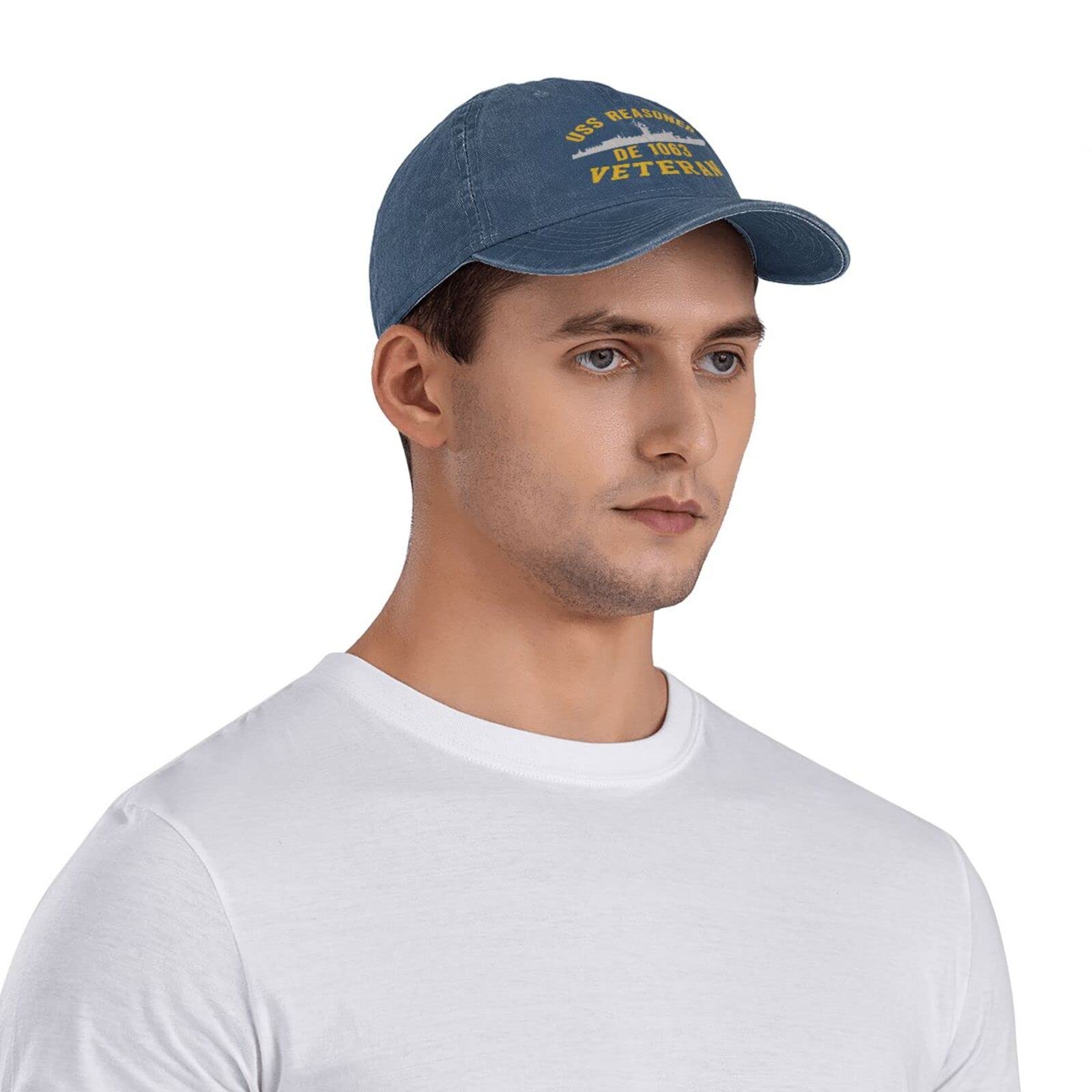 USS Reasoner De 1063 Unisex Sandwich Cap Denim Hats Baseball Cap