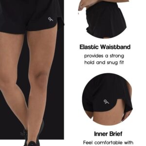 GYMCO | Women's Short StormBreaker - Sports Shorts with Sweat Technology, Shorts for Training. Black/Black