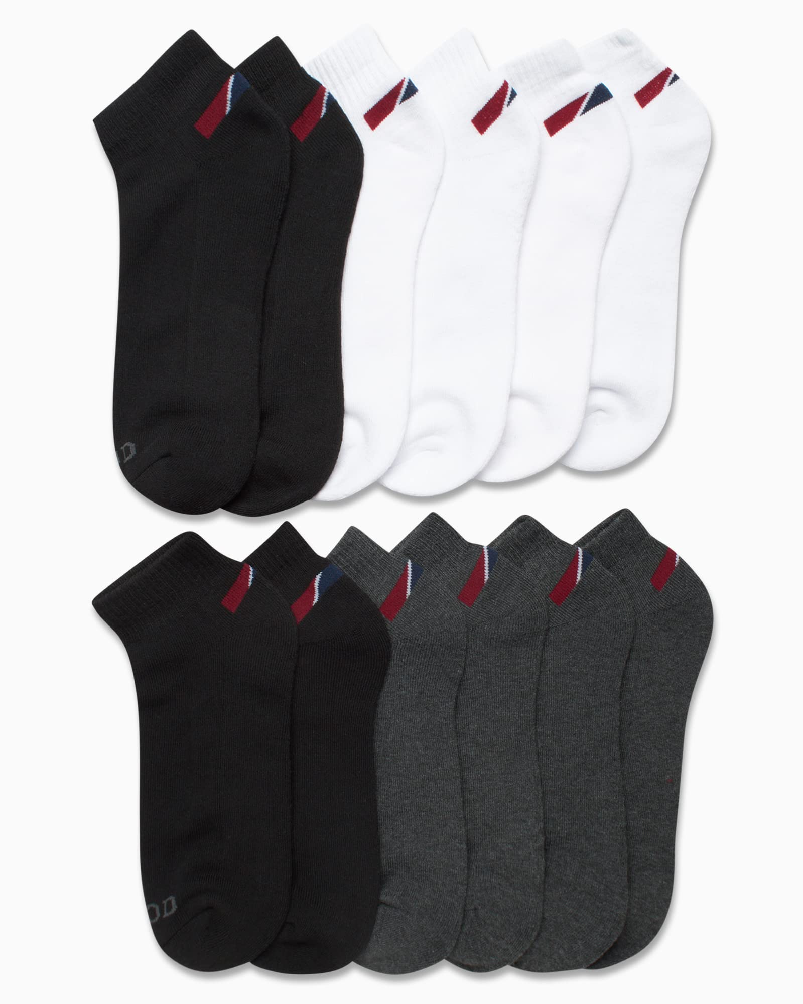 IZOD Men's Athletic Socks - Performance Cushion Quarter Socks (10 or 12 Pack), Size 6-12.5, Assorted (12Pk)