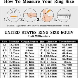 Unique Silver Ring, Cubic Zirconia Wedding Rings Elegant 4 Prong Rectangular Size 7 Jewelry for Women