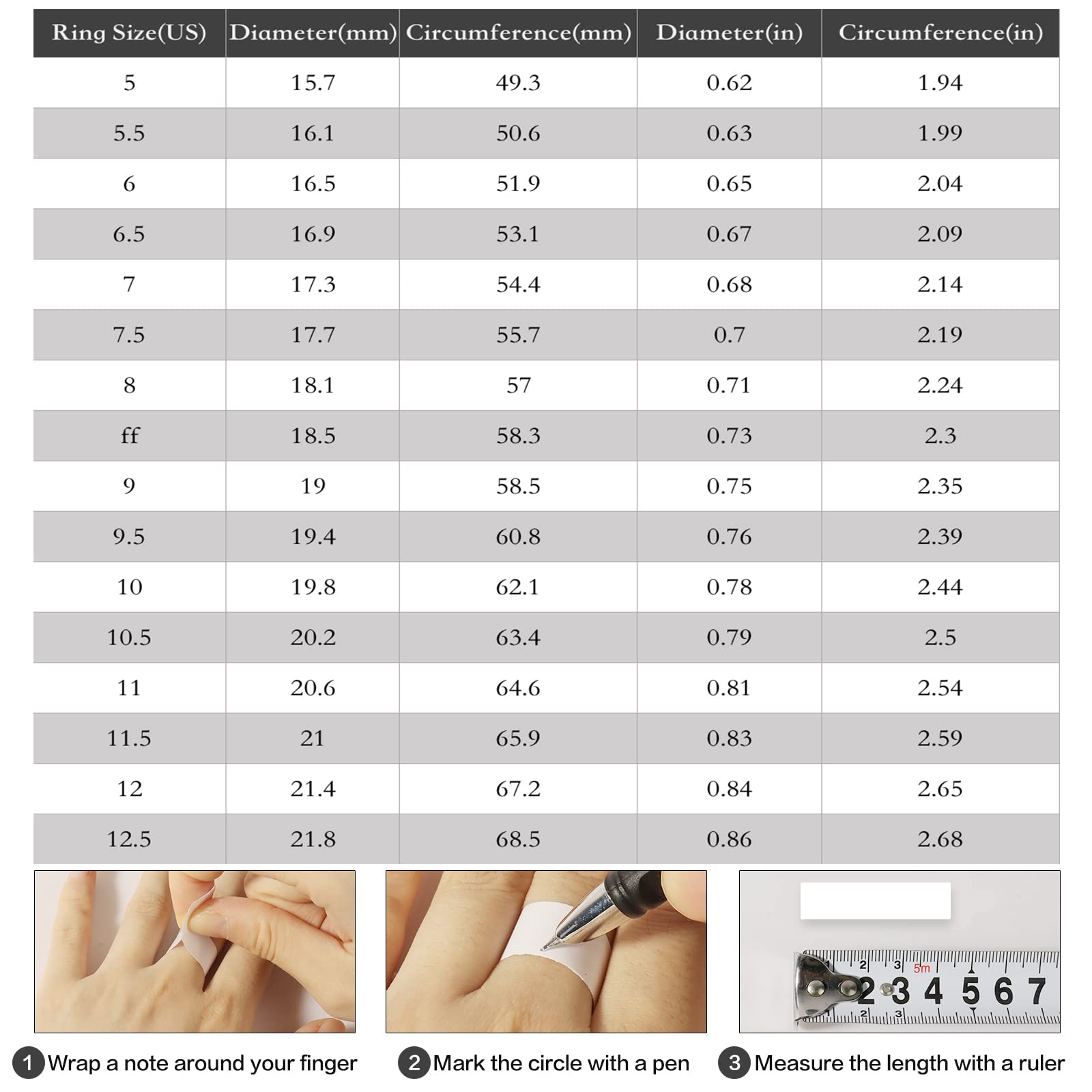 Achouray 18K White Gold Plated Cubic Zirconia Promise Engagement Rings, Princess cut engagement Promise Eternity ring for Women Girlfriend (8)