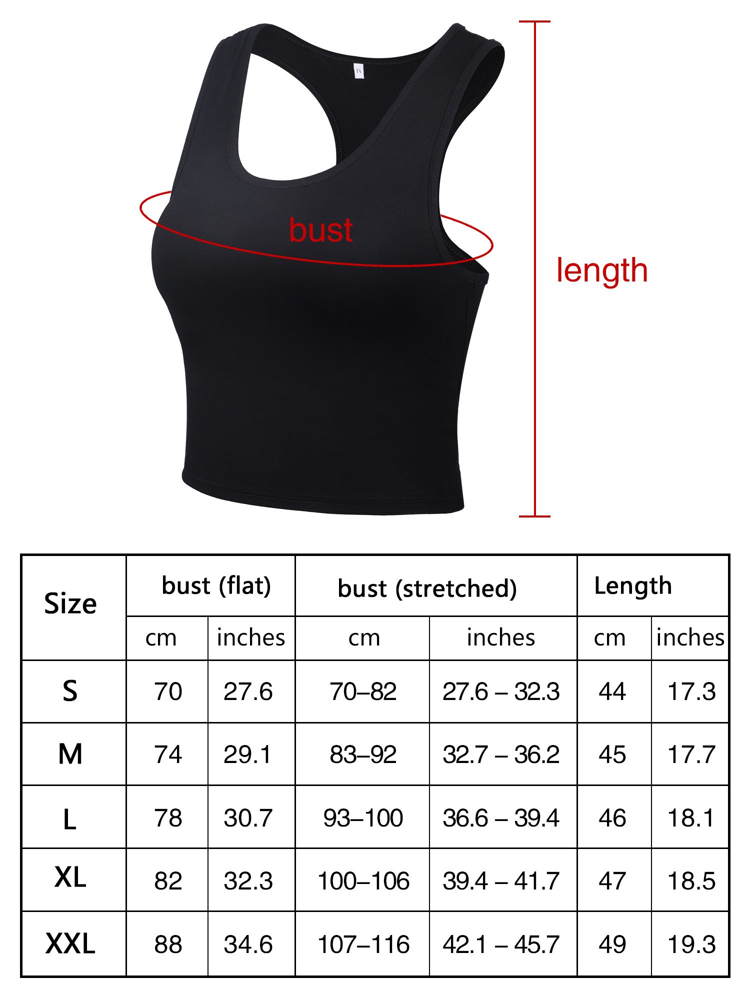 3 Pieces Crop Tops for Women, Workout Tops Basic Cropped Tank Tops Sleeveless Racerback Sports Gym Crop Tank for Teen Girls (Black, Dark Grey, Olive, XX-Large)