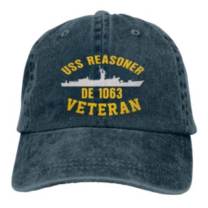 USS Reasoner De 1063 Unisex Sandwich Cap Denim Hats Baseball Cap