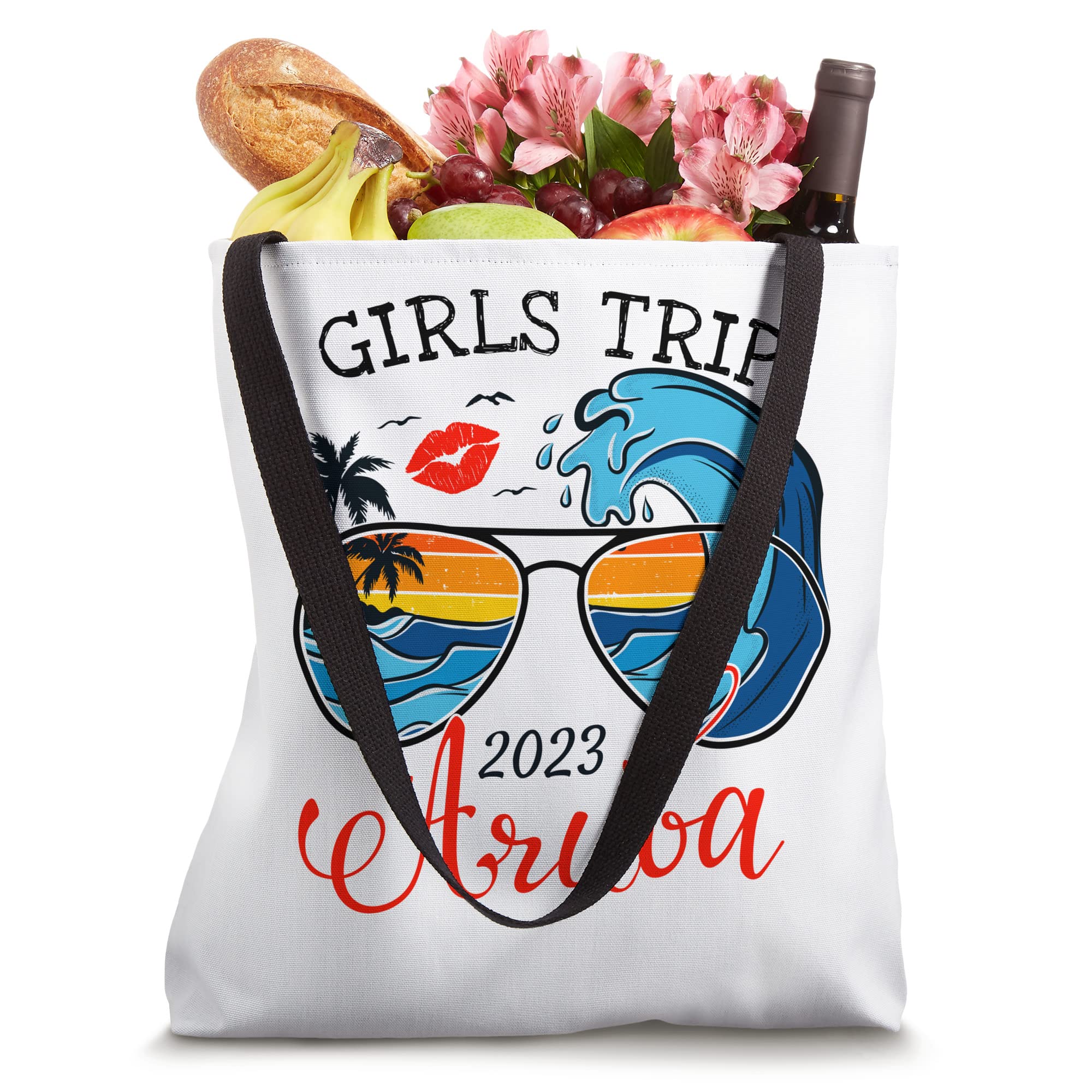 Girls Trip Aruba 2023 For Women Weekend Birthday, Vacation Tote Bag