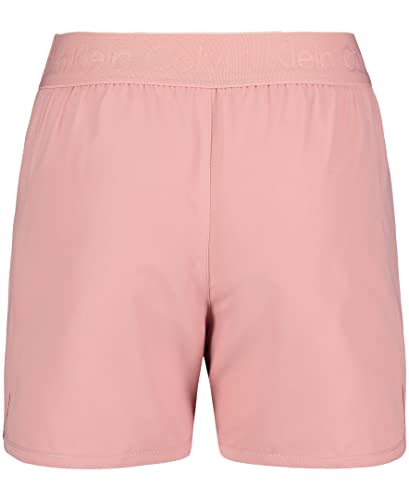 Calvin Klein Girls' Performance Running Shorts, Quick-Drying Mesh, Elastic Waistband & Pull-On Style, Rose Tan Tulip, 8-10