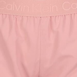 Calvin Klein Girls' Performance Running Shorts, Quick-Drying Mesh, Elastic Waistband & Pull-On Style, Rose Tan Tulip, 8-10