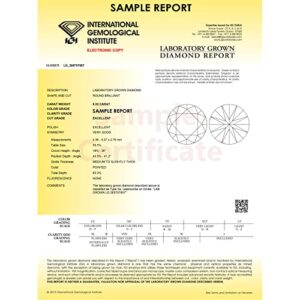 Round IGI Certified Lab Grown Diamond (VS1/F) 1.00 ct Women Solitaire Rope Engagement Ring 14K Rose Gold-7.0