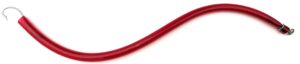 trolling tube fishing lure - flexible - great for striped bass and other game fish (translucent red, 15 inch)