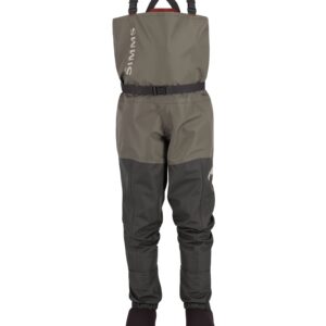 Simms Kid’s Tributary Stockingfoot Chest-High Fishing Waders - Durable, Breathable, Waterproof Fly Fishing Waders for Youths-Basalt-Large