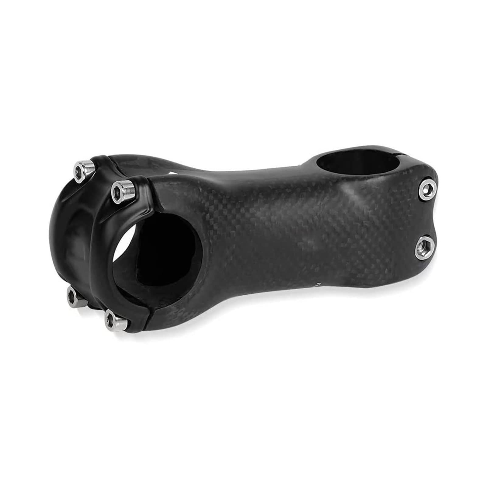 ZECHAO Full Carbon Fibre Bike Stem,Mountain Road Bike Bike Parts Angle 6/17 Degrees Cycling Handlebar 31.8mm Mountain Parts Bike Stem (Color : 17 Degrees, Size : 130mm)