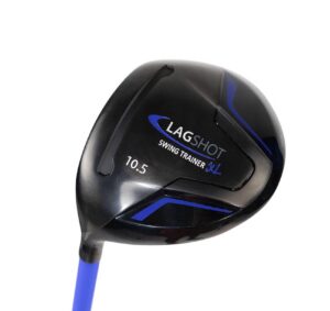 lag shot golf xl driver swing trainer (left handed) - add distance & accuracy to all your drives. golf digest editors' choice “best swing trainer” of the year! #1 golf training aid 2022 & 2023!