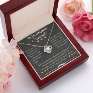 ZILORRA Gifts for Soulmate - Soulmate Necklace for Women, Wife Necklace from Husband, Girlfriend Necklace from Boyfriend, Message Card, Gift Box