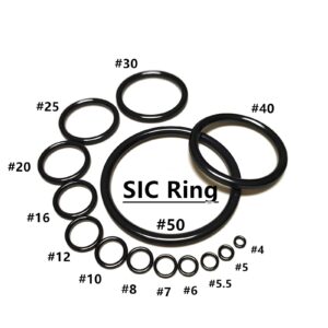 Kalavarma 26-Piece SIC Ring Fishing Rod Guide Repair Kit - High-Grade Ceramic Rings in 13 Sizes for Center Ring Fixes