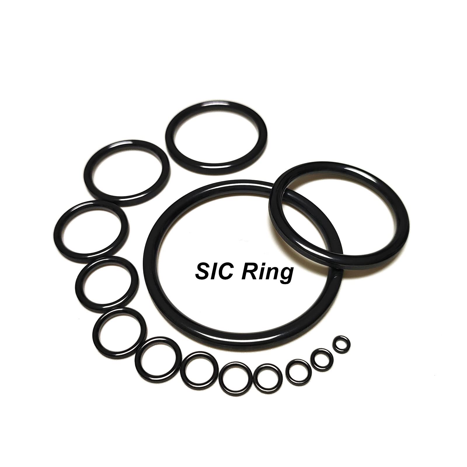 Kalavarma 26-Piece SIC Ring Fishing Rod Guide Repair Kit - High-Grade Ceramic Rings in 13 Sizes for Center Ring Fixes