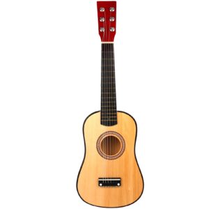 kisangel 1pc kids beginner guitar 23 inch guitar 6 string vintage style acoustic guitar wooden guitar music instruments for kids(as shown)