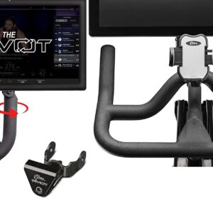 TFD The Pivot for Peloton Bikes + TFD Cell Phone Bike Mount - Expandable Sides Phone Holder for Bike | 360° Movement Monitor Adjuster - Easily Adjust & Rotate Your Peloton Screen | Peloton Accessories