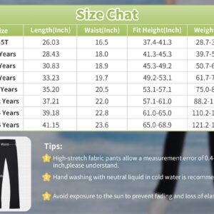 Figure Skating Pants Girls 13-14 Years Old Solid Black Comfortable Seamless Practice Leggings for Big Kids Training Exercise