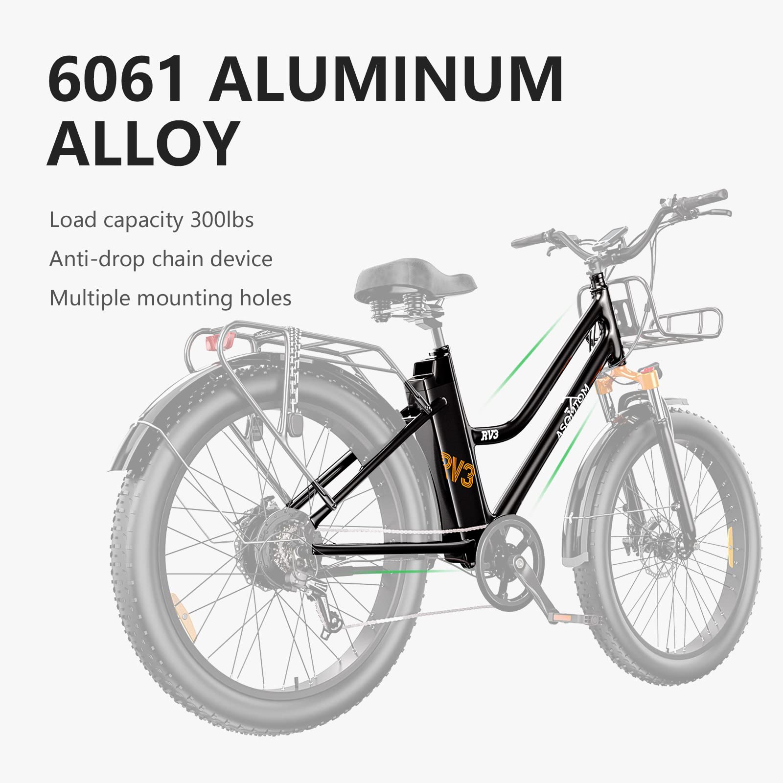 Asomtom Electric Bike for Adults, 26''*3.0'' Electric City Cruiser Bike 350W Removable Battery Up to 40 Miles and 20+ MPH Electric City Commuter Bicycle Shimano 7-Speed Cityscape Ebikes