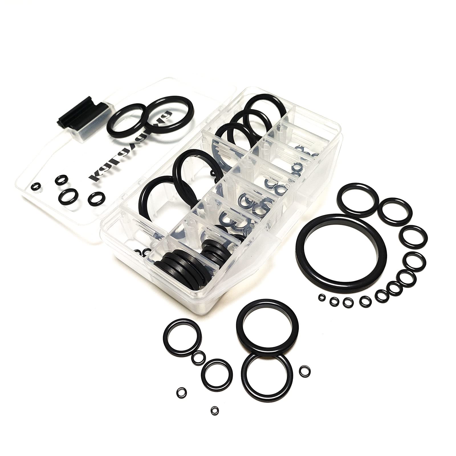 Kalavarma Fishing Rod Repair Kit: Complete Solution with Ceramic Guides Ring, 15 Sizes, 78pcs for Efficient Center Ring Repairs (3#-30#)