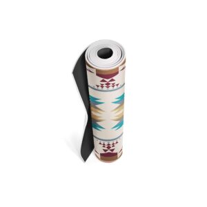 Pendleton x Yune Yoga 6mm PER Yoga Mat Premium All Purpose Exercise and Fitness Mat, Eco-Friendly, Extra Thick, Non-Slip, Anti-Tear (White Sands)