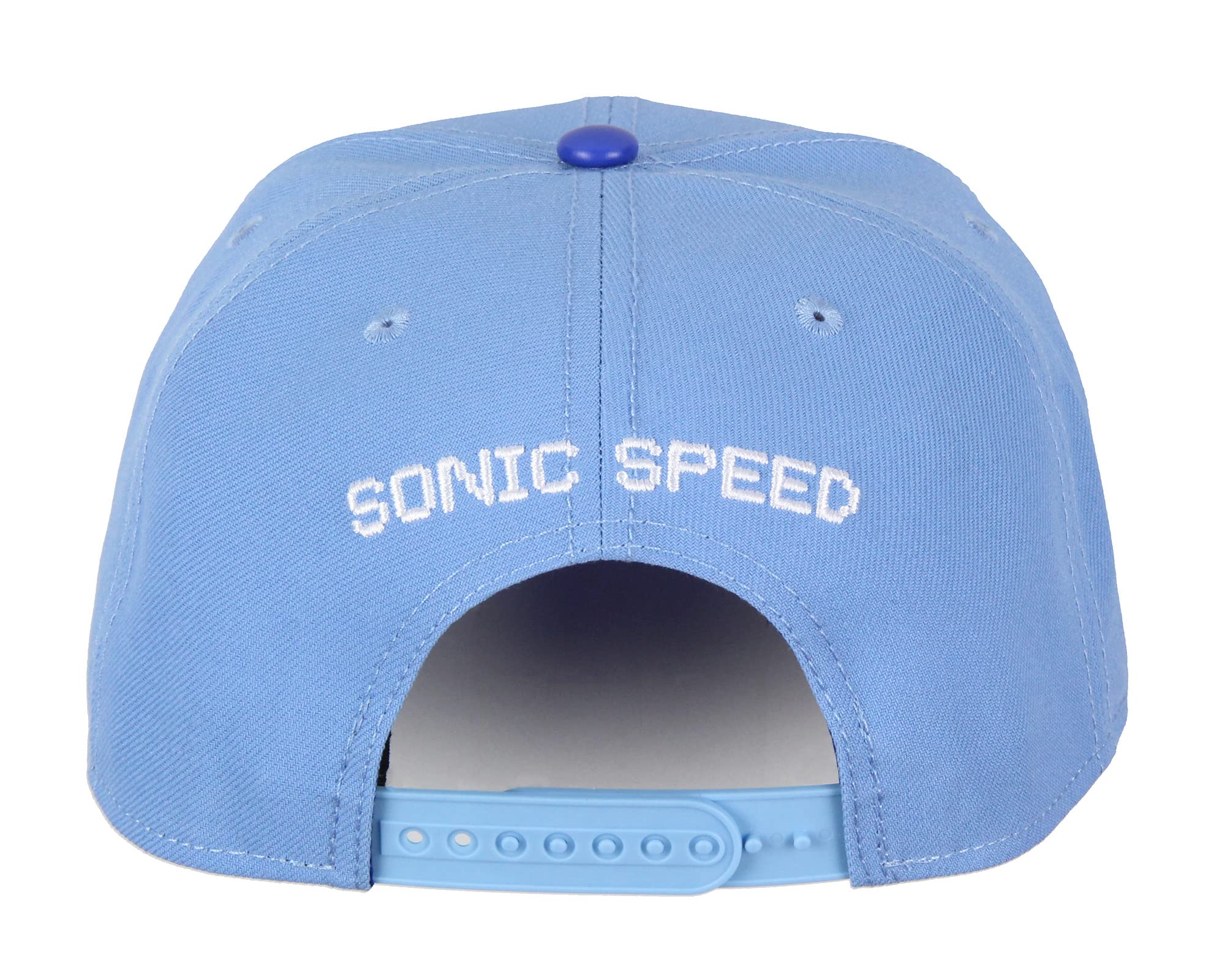 Sonic The Hedgehog 8-Bit Pixel Sonic Speed Snapback Hat Blue