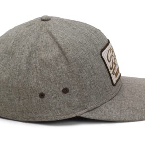 Big Bamboo Heathered Vintage Fly Fishing Patch Cap (Heathered Brown)