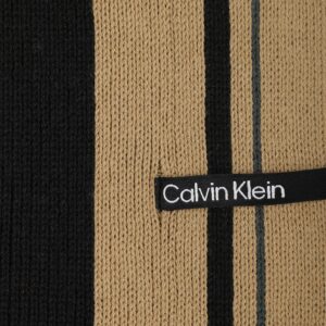 Calvin Klein Men's Reversible Beanie and Raschel Scarf Set, Timeless Camel, One Size