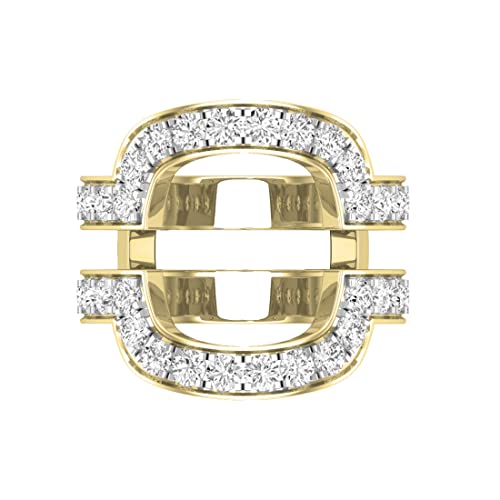 Dazzlingrock Collection Round White Diamond Enhancer Ring (White Diamond 2.07 ctw) in 14K Yellow Gold, Size 5.5