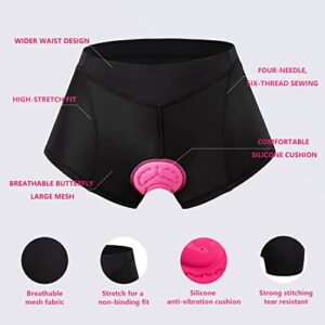 JEPOZRA Women's Cycling Underwear with Padding Cycling Shorts for Women Workout Shorts for Road Bikes,Horseback Riding