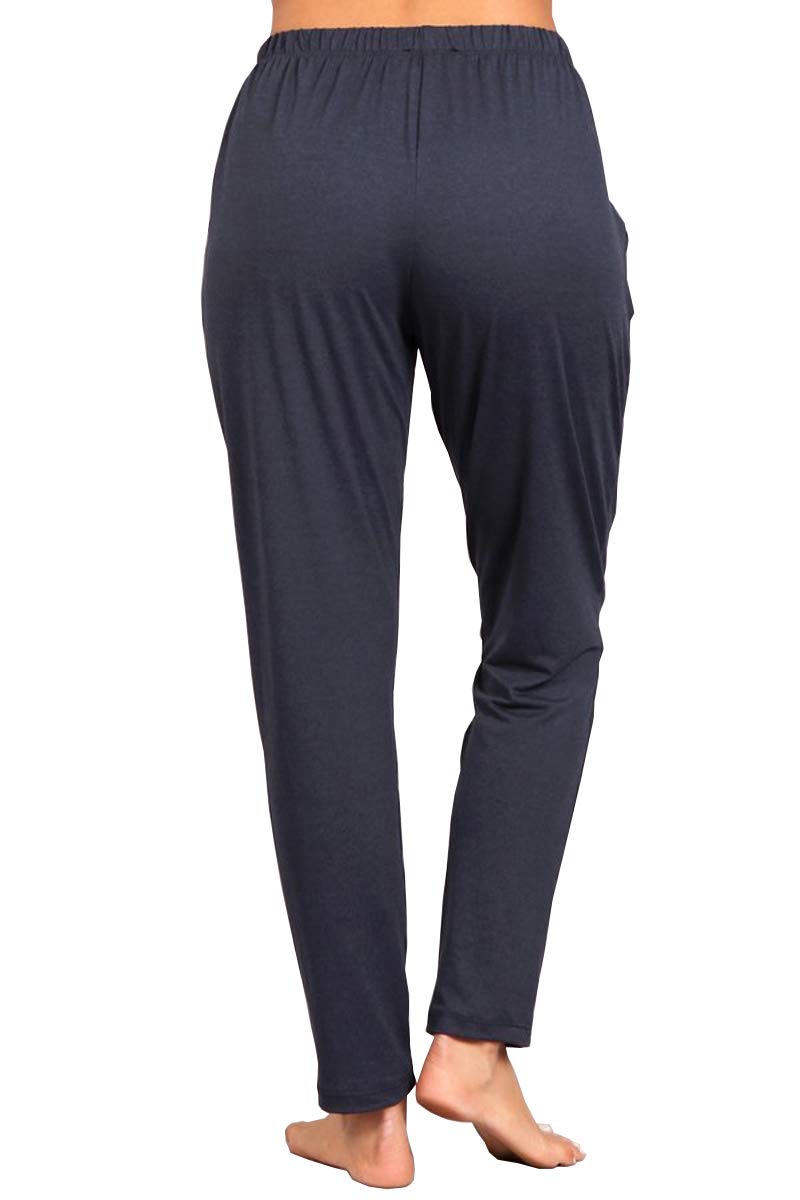 HEYHUN Plus Size Womens Athleisure Joggers Ultra Soft Casual Yoga Lounge Pants with Pockets - Heather Navy - 1XL