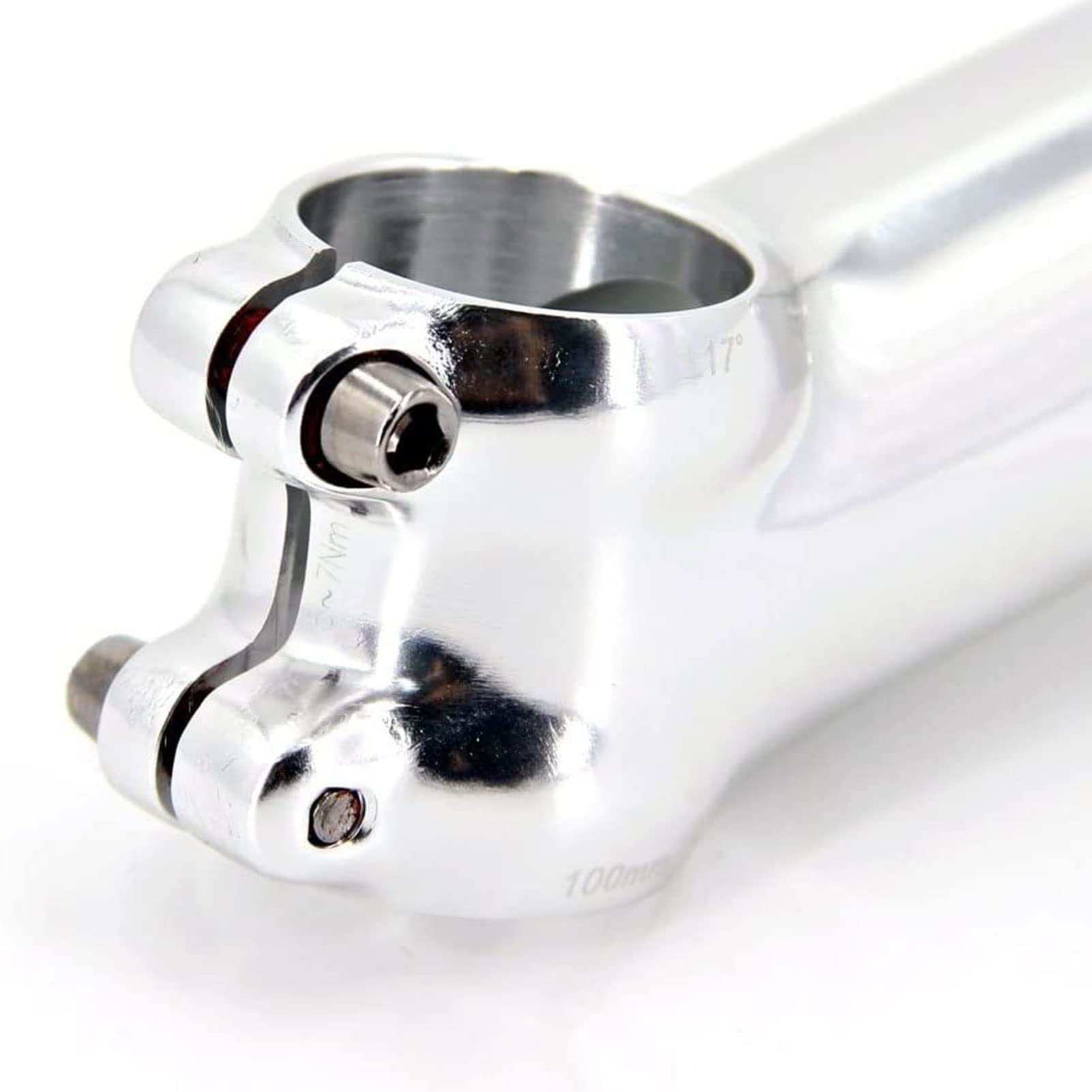 ZECHAO 31.8mm Bike Stem,Aluminium Alloy 17 Degree Bicycl Stem 60-100mm Bike Accessories Cycling Parts Mountain Bike Road Bike Bike Stem (Color : Silver, Size : 31.8x120mm)