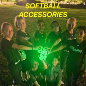 SPARK CATCH Light Up 12" Glow in The Dark Fastpitch Softball for Girls, Teens, and Players (Neon Green)