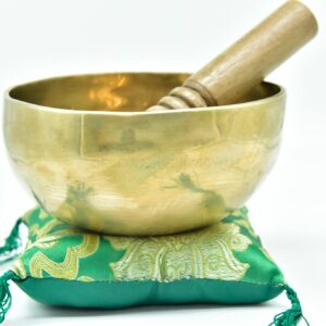 5.5" Tibetan Singing Bowl ~ Handmade ~ Superb Chakra Bowl for Meditation, Yoga,Healing, Mindfulness, Relaxation ~ Cushion & Mallet Included