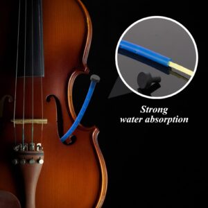 4 Pcs Violin Humidifier Instrument Accessory Violin Sound Hole Humidifier F Hole Humidifier with Microfiber Cleaning Cloth to Prevent Cracking Buzzing Protruding Fret Ends Top Sinking Dryness Problem