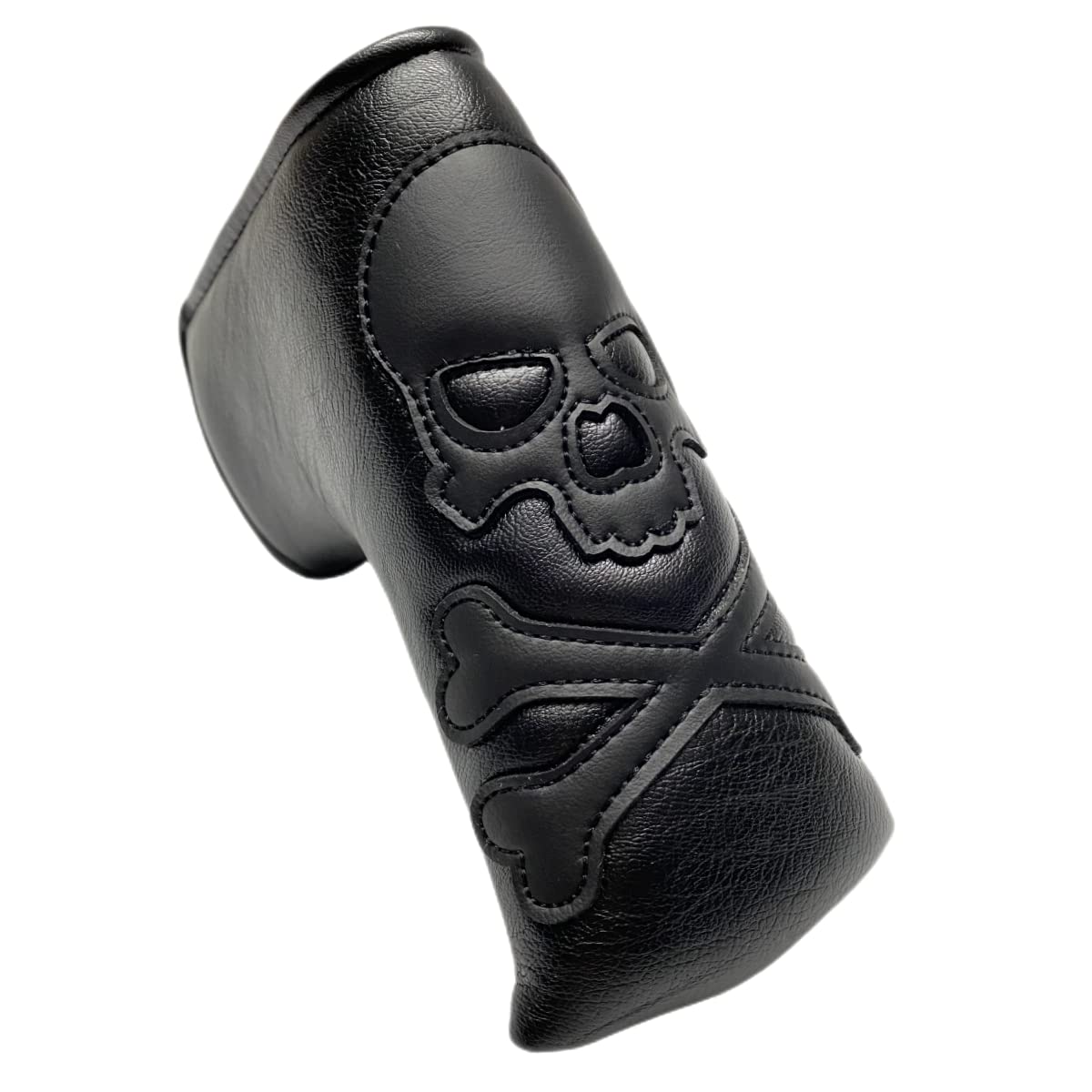 Skull Magnetic Golf Putter Cover Headcover Blade Putter Head Cover in Black fits for Scotty Cameron Neowport, Odyssey, Ping Putters Width Under 1.57"