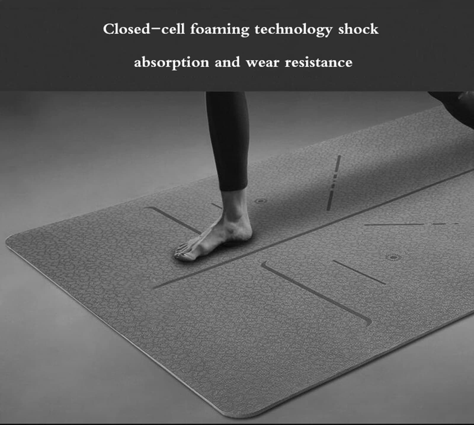 Workout Mat For Home Ergonomic 3D Non Slip Design Widening Thickening Long Multiple Colors To Choose From Yoga Mat For Men Women With Carrying Strap /929