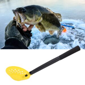 Leapiture Winter Ice Fishing Tool Ice Scoop Skimmer with EVA Handle Fishnet Strainer Scoop Skimmer Winter Fishing Accessories for Winter Fishing Camping Outdoor