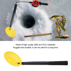 Leapiture Winter Ice Fishing Tool Ice Scoop Skimmer with EVA Handle Fishnet Strainer Scoop Skimmer Winter Fishing Accessories for Winter Fishing Camping Outdoor