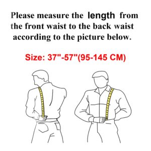 PAHVRION Y Back Hidden Suspenders for Men, Invisible Suspender for Untucked Men Adjustable Under the Shirt Suspenders