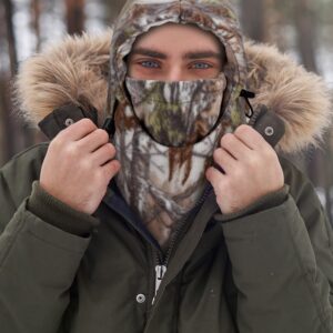 3 Pieces Camo Balaclava Face Mask Hunting Face Mask Balaclava Hats for Outdoor Sports (Marble Style, X-Large)