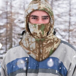 3 Pieces Camo Balaclava Face Mask Hunting Face Mask Balaclava Hats for Outdoor Sports (Marble Style, X-Large)