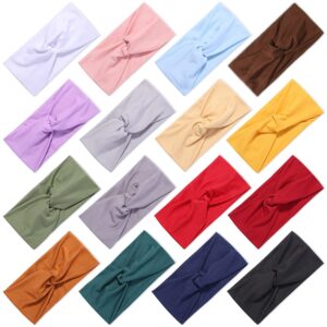 16 PCS Headbands for Women Elastic Hair Bands Yoga Running Hair Wrap + 16 PCS Stretch Headbands for Women Elastic Hair Bands Yoga Running Hair Wrap Non-slip Head Wraps Hair Accessories for Girls