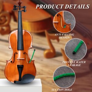 4 Pcs Violin Humidifier Instrument Accessory Violin Sound Hole Humidifier F Hole Humidifier with Microfiber Cleaning Cloth to Prevent Cracking Buzzing Protruding Fret Ends Top Sinking Dryness Problem