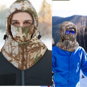 3 Pieces Camo Balaclava Face Mask Hunting Face Mask Balaclava Hats for Outdoor Sports (Marble Style, X-Large)